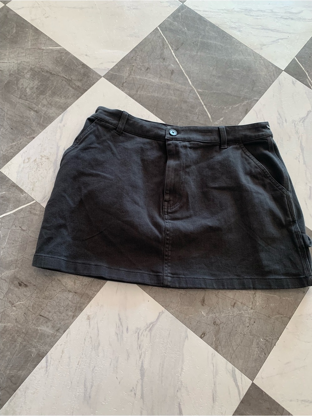 bp Black Casual Mini Skirt with Front Pockets